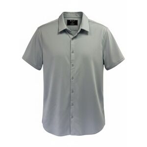 BYLT Premium Basics Executive Fit Mens Large Light Blue Button Down  Shirt (Y37)
